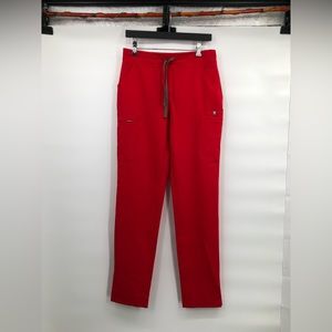 Figs Yola Skinny Scrub Pants Pop Red small tall women’s technical collection